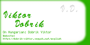 viktor dobrik business card